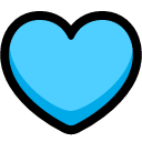 cyan heart